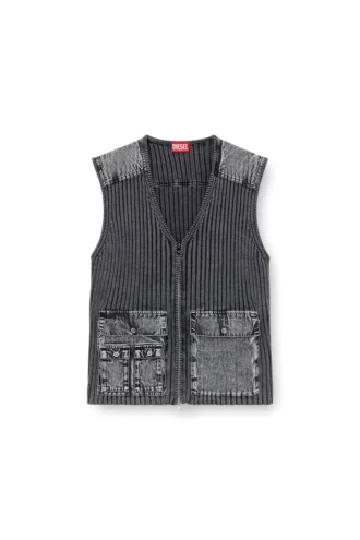 k-margie Utility vest with contrast panels