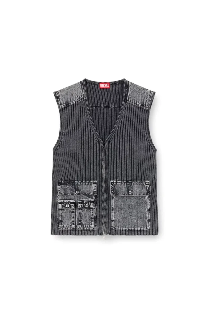 k-margie Utility vest with contrast panels