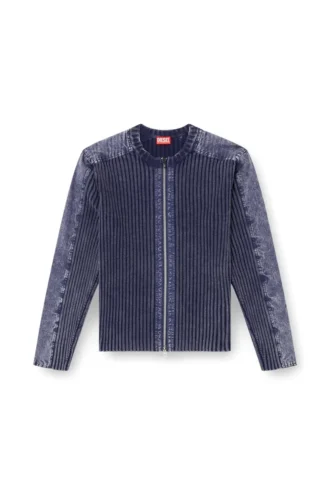 k-matty Zip-up cardigan with contrast panels