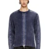 k-matty Zip-up cardigan with contrast panels