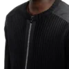 k-matty Zipped cardigan with utilitarian panels
