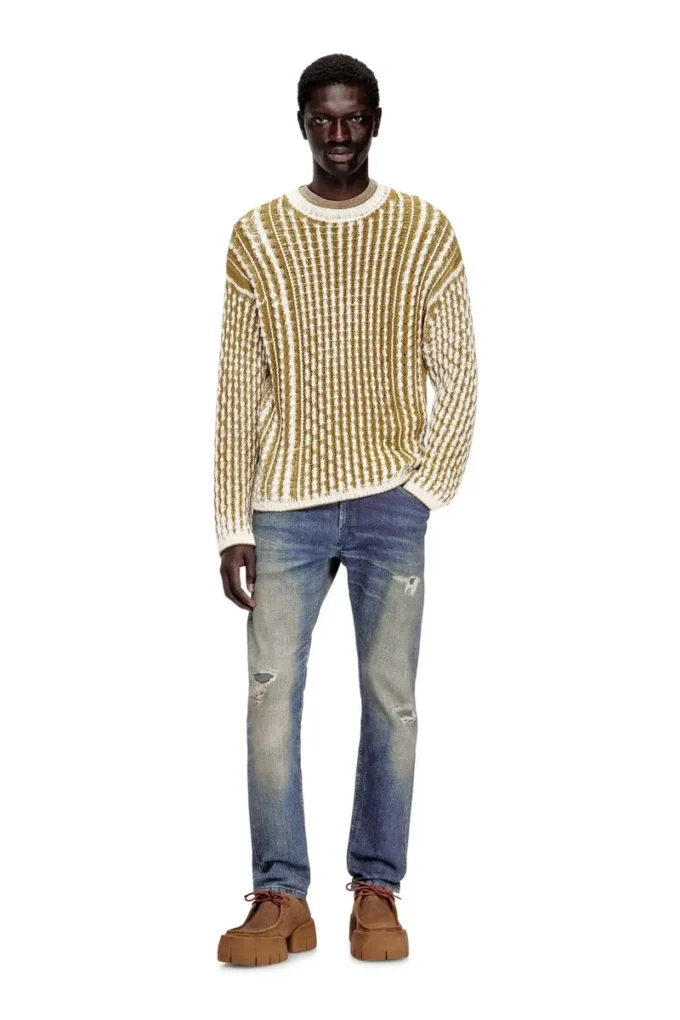 k-moise Reverse-print cable-knit jumper k-moise Reverse-print cable-knit jumper