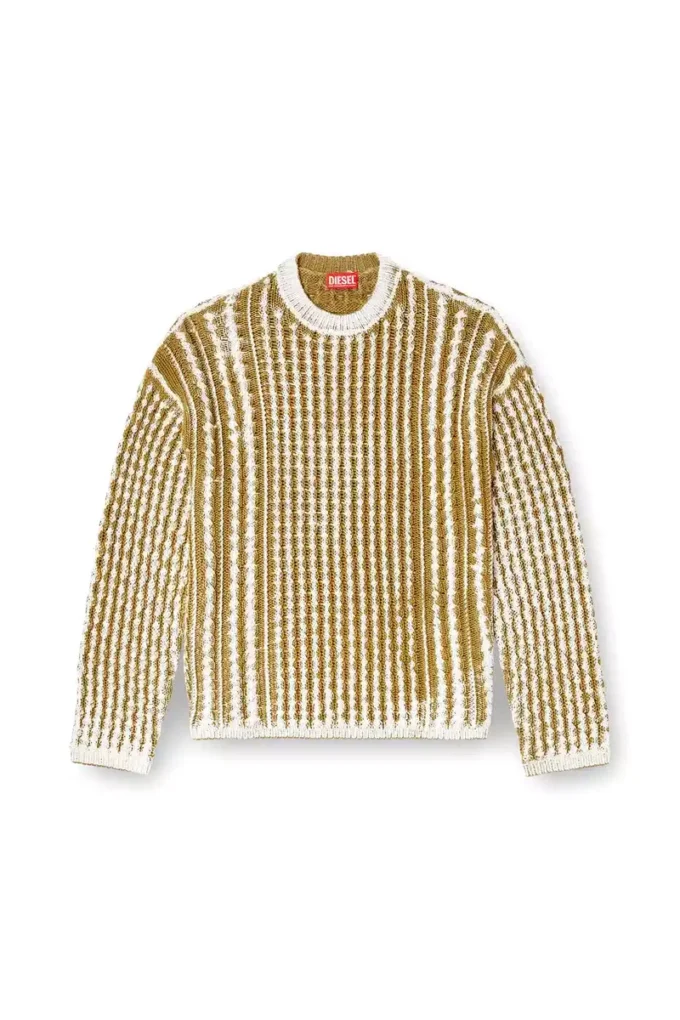 k-moise Reverse-print cable-knit jumper k-moise Reverse-print cable-knit jumper