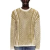 k-moise Reverse-print cable-knit jumper k-moise Reverse-print cable-knit jumper