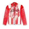 k-oliba-jkt Inside-print striped zipped cardigan k-oliba-jkt Inside-print striped zipped cardigan