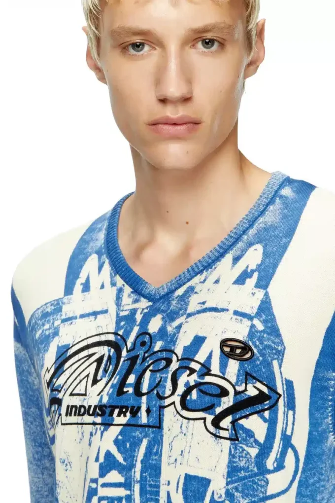 k-oliba-v Inside-print striped jumper k-oliba-v Inside-print striped jumper