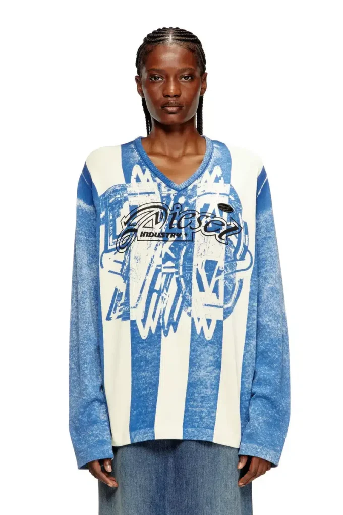 k-oliba-v Inside-print striped jumper k-oliba-v Inside-print striped jumper