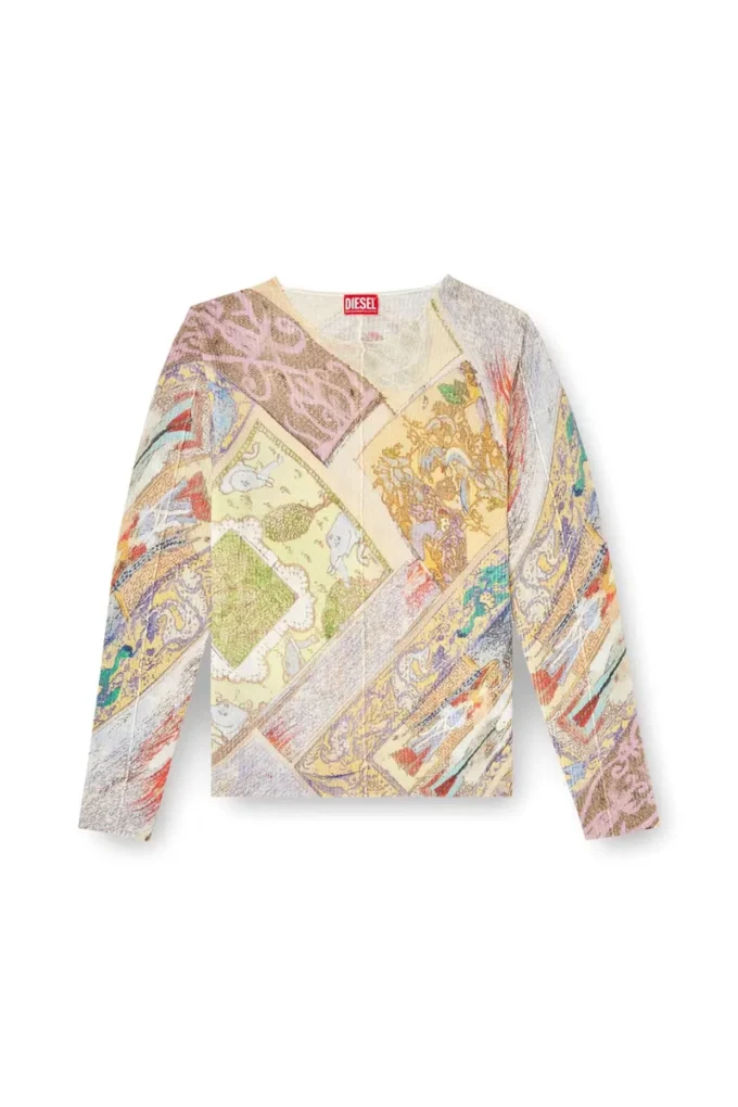 k-renton Linen jumper with medieval print k-renton Linen jumper with medieval print