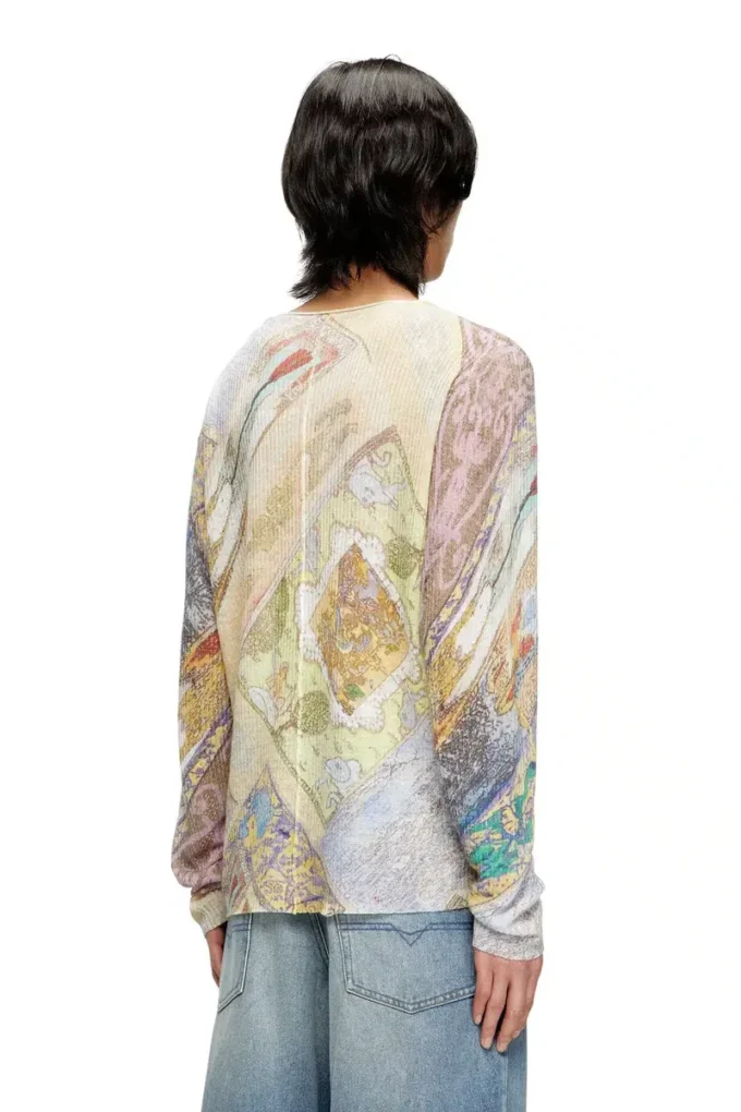 k-renton Linen jumper with medieval print k-renton Linen jumper with medieval print