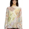 k-renton Linen jumper with medieval print k-renton Linen jumper with medieval print