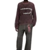 k-roch Long-sleeve mesh-knit top k-roch Long-sleeve mesh-knit top