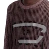 k-roch Long-sleeve mesh-knit top k-roch Long-sleeve mesh-knit top