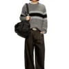 k-soren Striped jumper in alpaca blend k-soren Striped jumper in alpaca blend