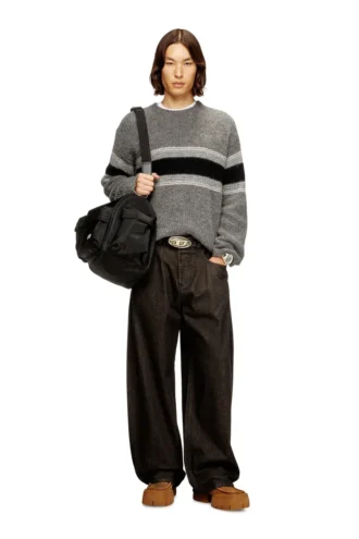 k-soren Striped jumper in alpaca blend