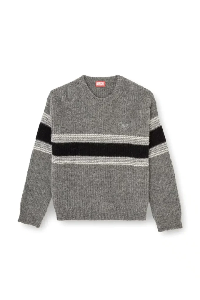 k-soren Striped jumper in alpaca blend k-soren Striped jumper in alpaca blend