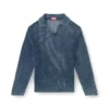 k-squared Open-knit polo jumper in denim yarn k-squared Open-knit polo jumper in denim yarn
