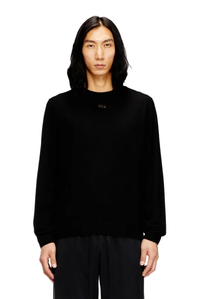k-valiam Wool jumper with cut-out logo k-valiam Wool jumper with cut-out logo