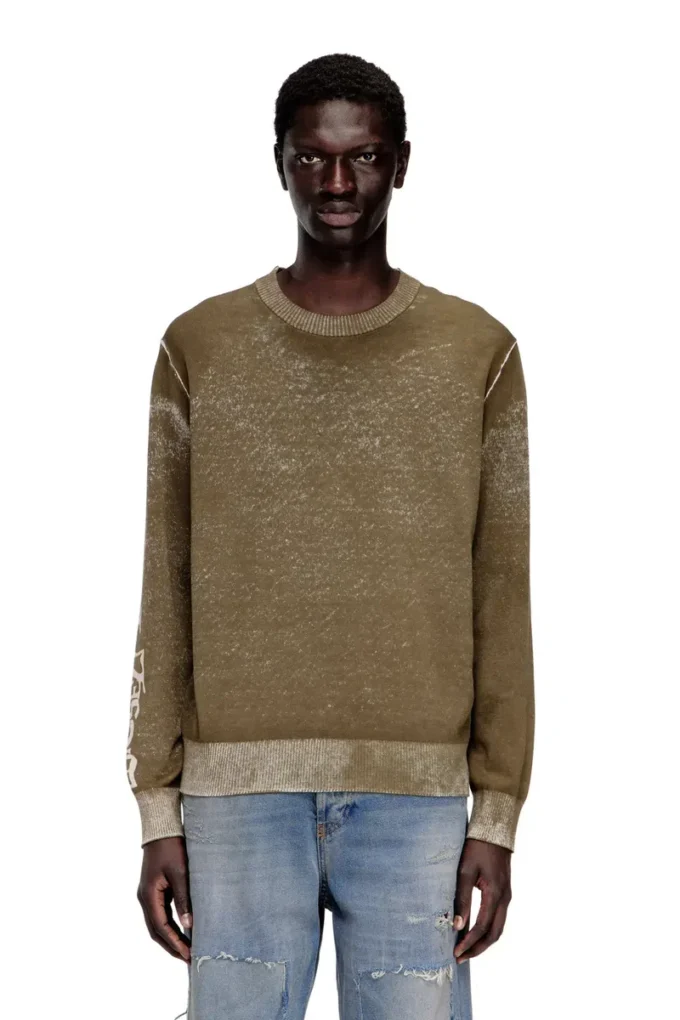 k-yorki Faded reverse-print jumper with lettering k-yorki Faded reverse-print jumper with lettering