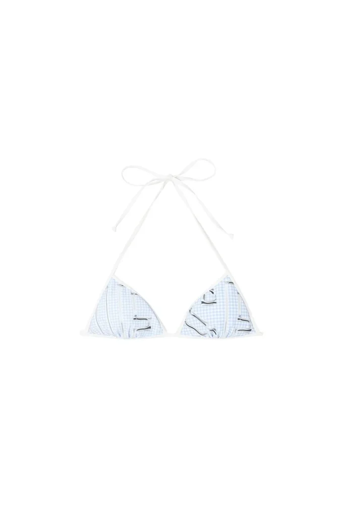 kate-d-core Bikini top with houndstooth graphic print kate-d-core Bikini top with houndstooth graphic print