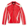 l-adam Colour-block leather biker jacket l-adam Colour-block leather biker jacket
