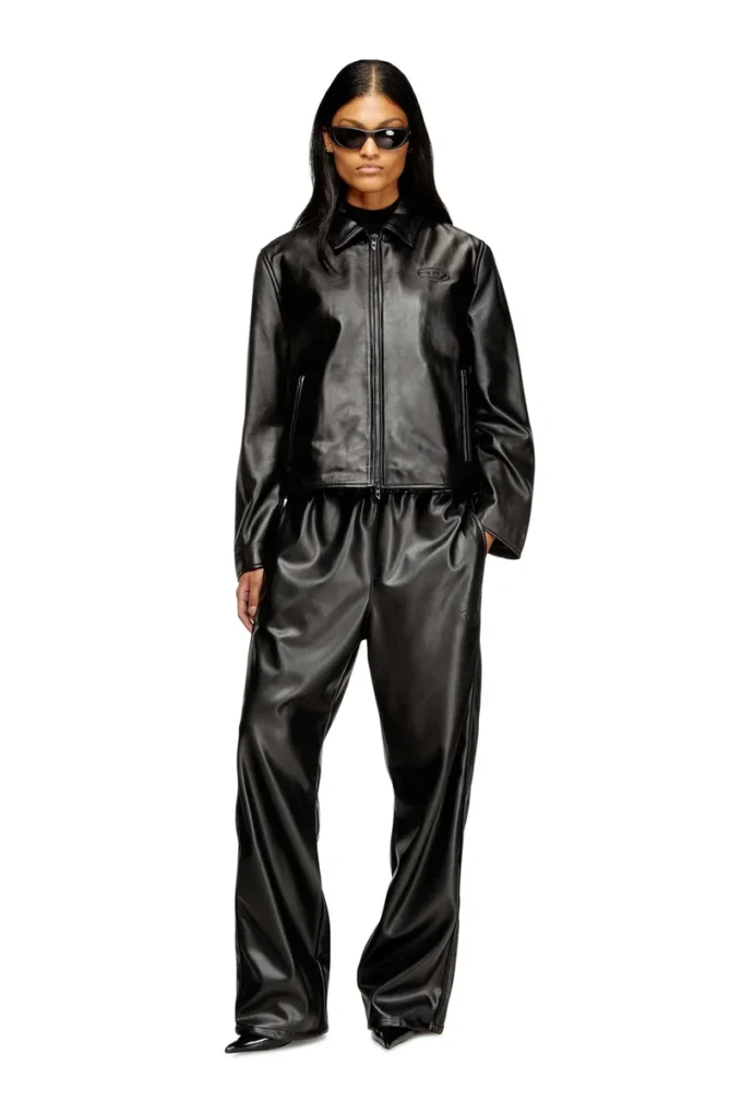 l-amar-fem-s2 Coach jacket in leather l-amar-fem-s2 Coach jacket in leather