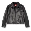 l-amar-fem-s2 Coach jacket in leather l-amar-fem-s2 Coach jacket in leather