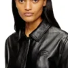 l-amar-fem-s2 Coach jacket in leather l-amar-fem-s2 Coach jacket in leather