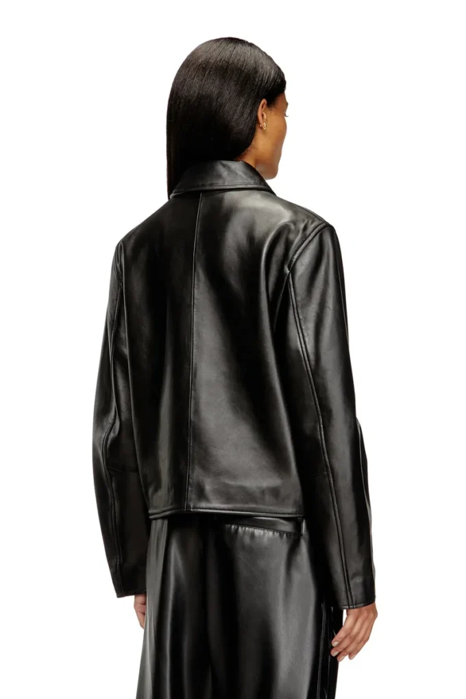 l-amar-fem-s2 Coach jacket in leather l-amar-fem-s2 Coach jacket in leather
