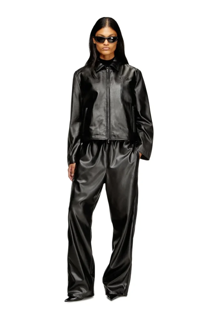 l-amar-fem-s2 Coach jacket in leather l-amar-fem-s2 Coach jacket in leather