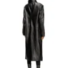 l-ancelot Long padded leather coat l-ancelot Long padded leather coat