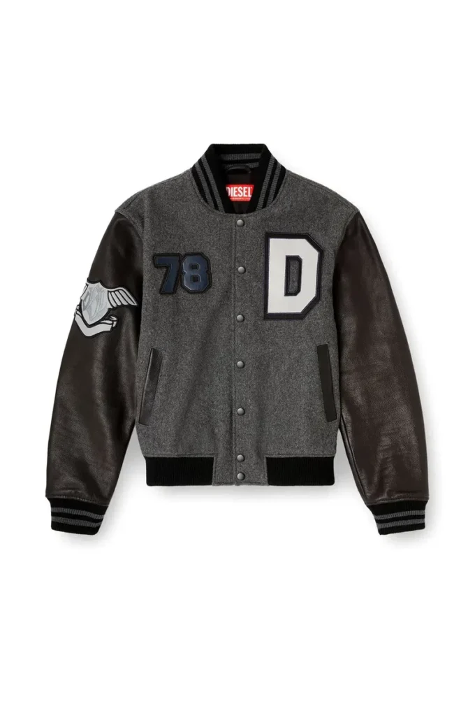 l-arry-cp Varsity jacket in wool and leather l-arry-cp Varsity jacket in wool and leather