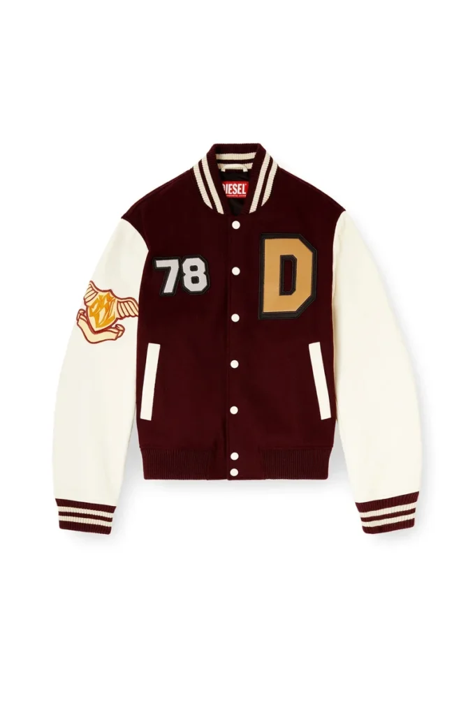 l-arry-cp Varsity jacket in wool and leather l-arry-cp Varsity jacket in wool and leather
