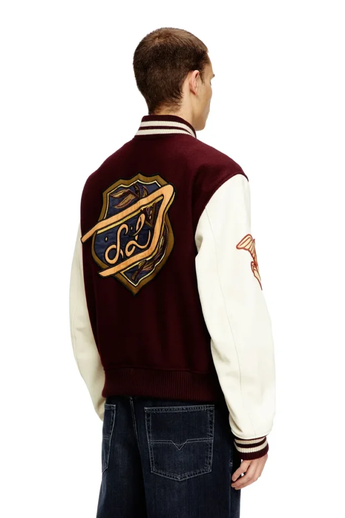 l-arry-cp Varsity jacket in wool and leather l-arry-cp Varsity jacket in wool and leather