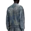 l-cobb Bomber jacket in treated leather