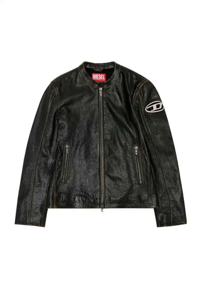 l-cobbe Biker jacket in wrinkled leather l-cobbe Biker jacket in wrinkled leather