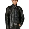 l-cobbe Biker jacket in wrinkled leather l-cobbe Biker jacket in wrinkled leather