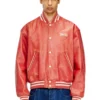 l-difordi-20th Leather bomber jacket with Diesel logo l-difordi-20th Leather bomber jacket with Diesel logo