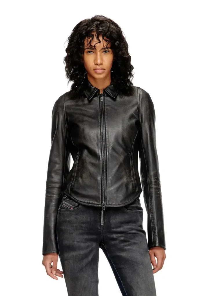 l-egrad Distressed leather jacket l-egrad Distressed leather jacket