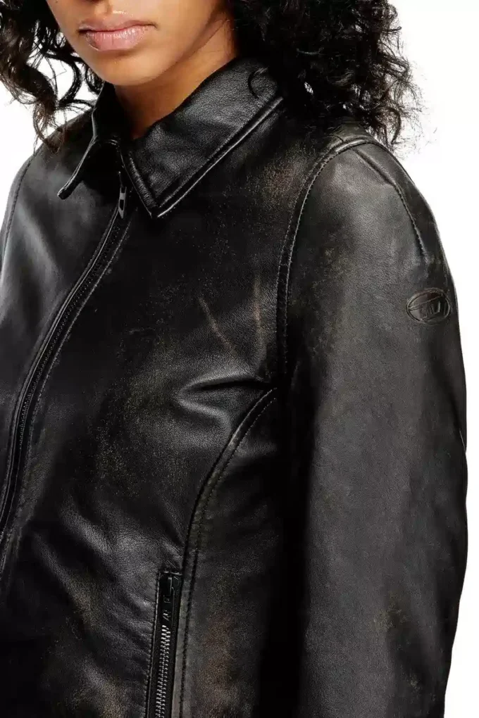 l-egrad Distressed leather jacket l-egrad Distressed leather jacket