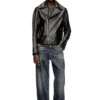 l-eo-wrd Biker jacket in waxed leather l-eo-wrd Biker jacket in waxed leather