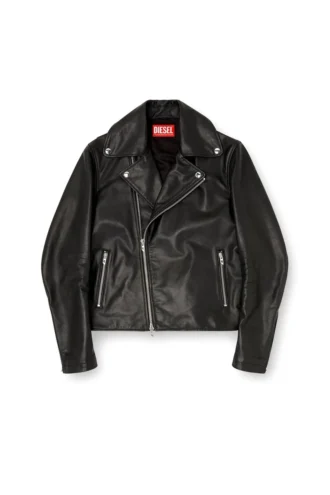 l-eo-wrd Biker jacket in waxed leather l-eo-wrd Biker jacket in waxed leather