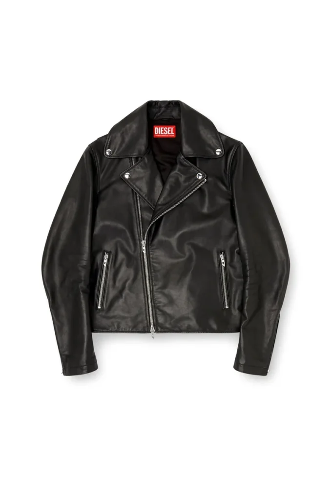 l-eo-wrd Biker jacket in waxed leather l-eo-wrd Biker jacket in waxed leather