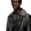 l-eo-wrd Biker jacket in waxed leather l-eo-wrd Biker jacket in waxed leather