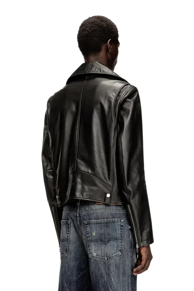 l-eo-wrd Biker jacket in waxed leather l-eo-wrd Biker jacket in waxed leather
