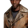 l-eon Biker jacket in treated leather l-eon Biker jacket in treated leather