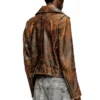 l-eon Biker jacket in treated leather l-eon Biker jacket in treated leather