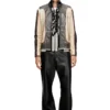 l-evert Trompe l’oeil-effect leather biker jacket