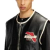 l-flying-20th Leather vest with embroidered patches