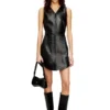 l-ilith Short zipped leather dress l-ilith Short zipped leather dress