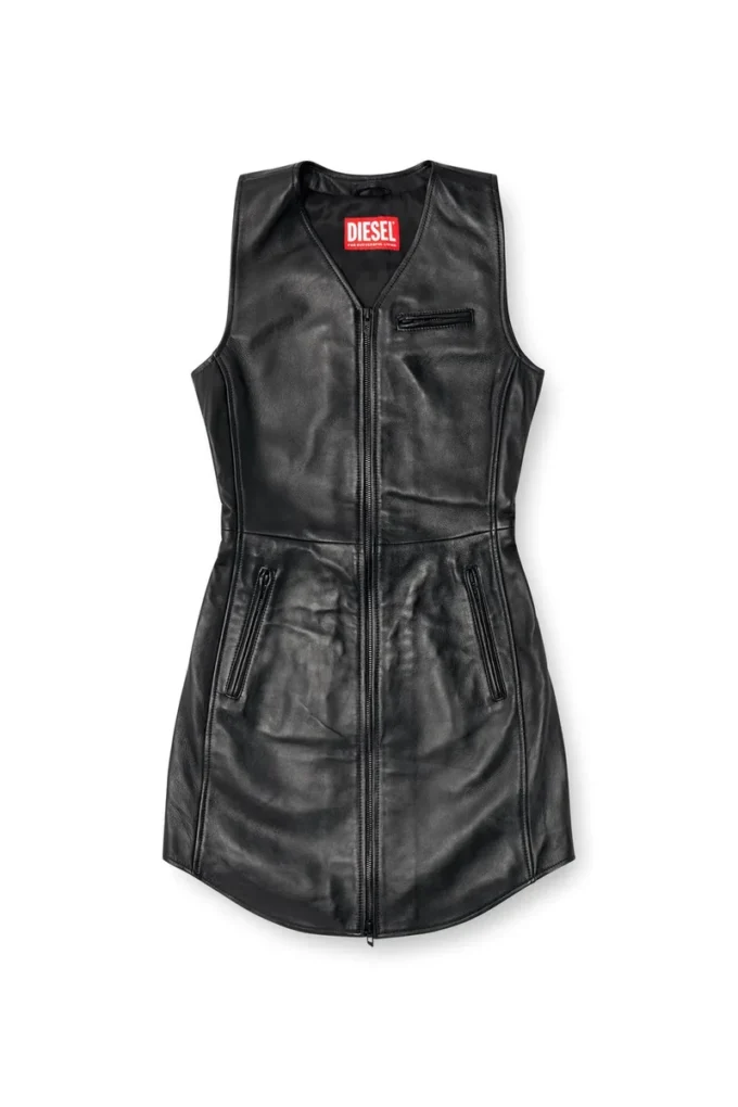 l-ilith Short zipped leather dress l-ilith Short zipped leather dress